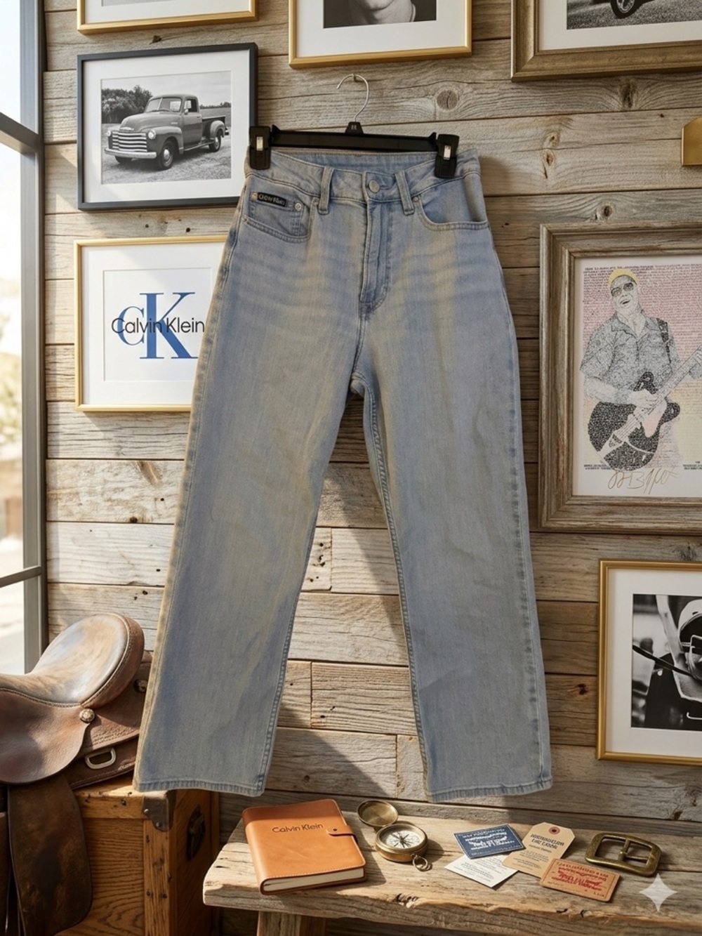 Calvin Klein Light Blue Women’s Straight-Leg Jeans